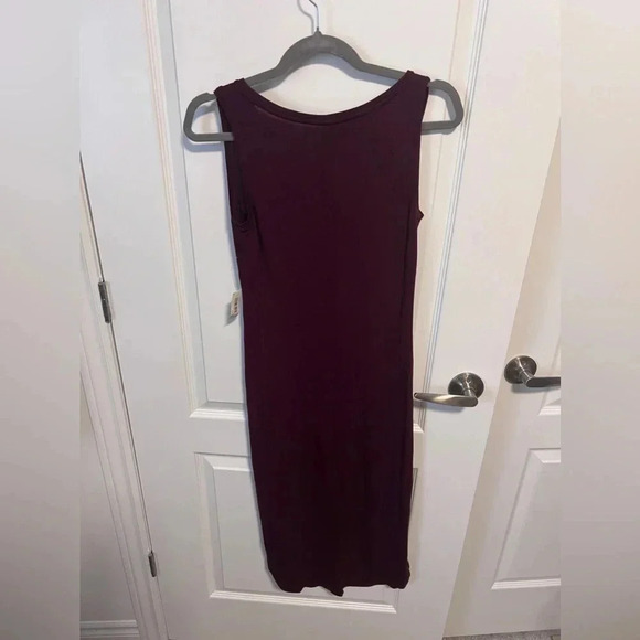 NWT |  Daily Ritual | Basic Burgundy Jersey Swing Dress | Size XS - Picture 4 of 8